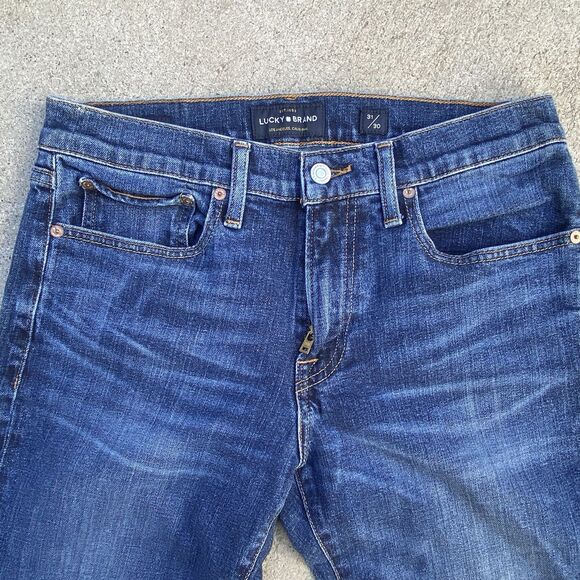 Lucky Brand Low Rise Skinny Blue Jeans Zipper Size 30/31 - Picture 4 of 5
